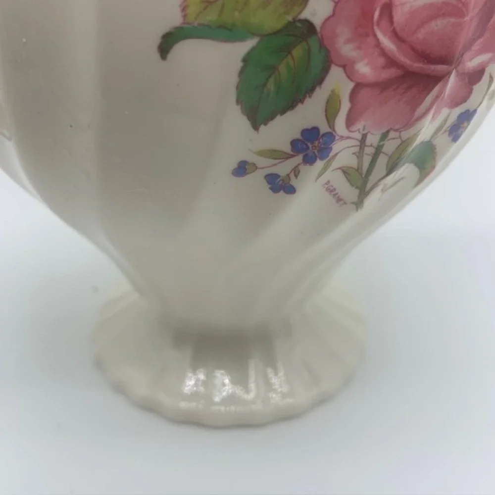 Vintage Myott Rose L429 Olde Chelsea Coffee Pot Rose Staffordshire Cottagecore